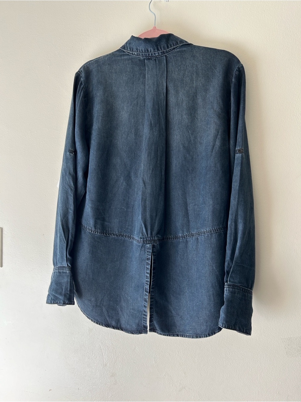 Cloth &Stone Anthropologie Washed Indigo Denim Shirt — Blue - Picture 7 of 14